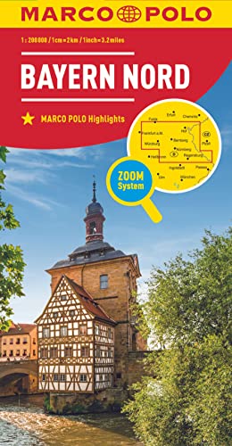 MARCO POLO Regionalkarte Deutschland 12 Bayern Nord 1:200.000: Wegenkaart Schaal 1 : 200.000 von MAIRDUMONT