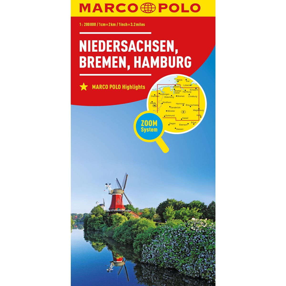 MARCO POLO Regionalkarte Deutschland Blatt 03 Niedersachsen, Bremen, Hamburg 1:2... von Mairdumont