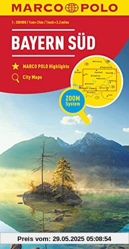 MARCO POLO Regionalkarte Deutschland Blatt 13 Bayern Süd 1:200 000 (MARCO POLO Karten 1:200.000, Band 13)