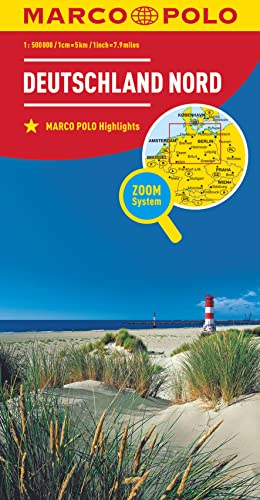 MARCO POLO Regionalkarte Deutschland Nord (MARCO POLO Karten 1:500.000): Zoom System (MARCO POLO Länderkarte) von MAIRDUMONT