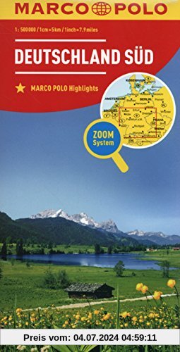 MARCO POLO Regionalkarte Deutschland Süd (MARCO POLO Karten 1:300.000)