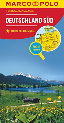 MARCO POLO Länderkarte Deutschland Süd 1:500.000: Zoom System