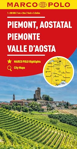 MARCO POLO Regionalkarte Italien 01 Piemont, Aostatal 1:200.000 von MAIRDUMONT