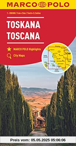 MARCO POLO Regionalkarte Italien 07 Toskana 1:200.000