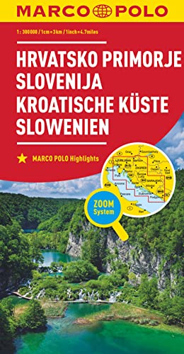 MARCO POLO Regionalkarte Kroatische Küste, Slowenien 1:300.000: Wegenkaart 1:300 000 MARCO POLO Regionalkarte Kroatische Küste, Slowenien 1:300.000: Wegenkaart 1:300 000