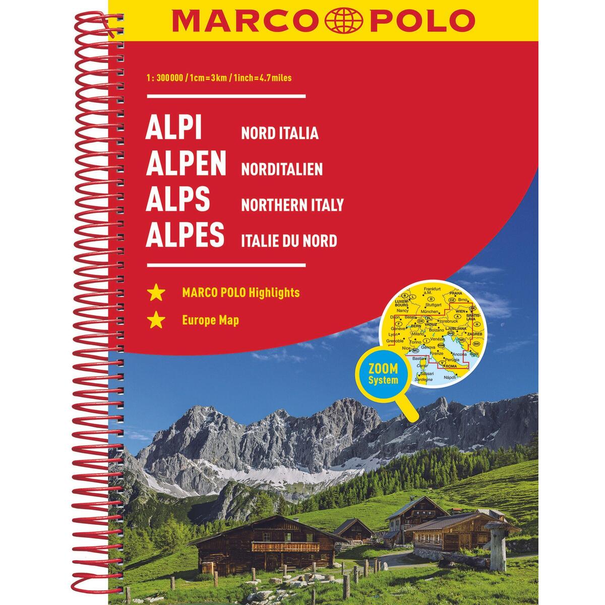 MARCO POLO ReiseAtlas Alpen, Norditalien 1:300 000 MARCO POLO ReiseAtlas Alpen, Norditalien 1:300 000 von Mairdumont