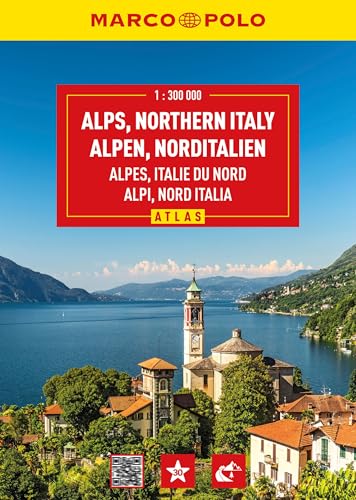 MARCO POLO Reiseatlas Alpen, Norditalien 1:300.000: Straßenatlas und Autoatlas mit Europa in 1:4,5 Mio. Spiralbindung von MARCO POLO ein Imprint von MAIRDUMONT