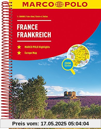 MARCO POLO Reiseatlas Frankreich 1:300 000 (MARCO POLO Reiseatlanten)