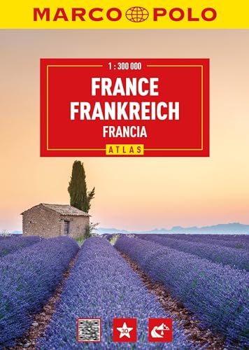 MARCO POLO Reiseatlas Frankreich 1:300.000: Straßenatlas und Autoatlas mit Europa in 1:4,5 Mio. Spiralbindung von Mairdumont