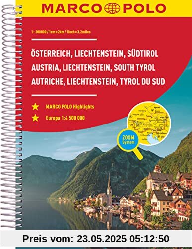 MARCO POLO Reiseatlas Österreich, Liechtenstein, Südtirol 1:200.000: mit Europa 1:4,5 Mio. MARCO POLO Reiseatlas Österreich, Liechtenstein, Südtirol 1:200.000: mit Europa 1:4,5 Mio.