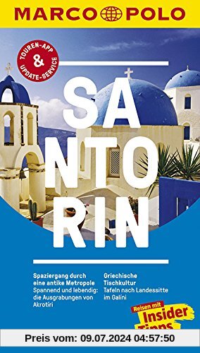MARCO POLO Reiseführer Santorin: Reisen mit Insider-Tipps. Inklusive kostenloser Touren-App & Update-Service