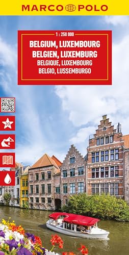 MARCO POLO Reisekarte Belgien, Luxemburg 1:250.000: Straßenkarte und Autokarte mit sehenswerten Strecken, Highlights und digitaler Erweiterung (Marco Polo Maps) von MARCO POLO ein Imprint von MAIRDUMONT