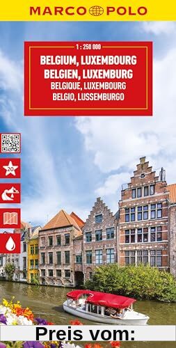 MARCO POLO Reisekarte Belgien, Luxemburg 1:250.000: Marco Polo Highlights