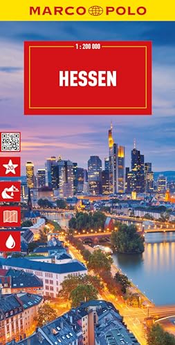 MARCO POLO Reisekarte Deutschland 06 Hessen 1:200.000: wegenkaart 1:200.000 MARCO POLO Reisekarte Deutschland 06 Hessen 1:200.000: wegenkaart 1:200.000