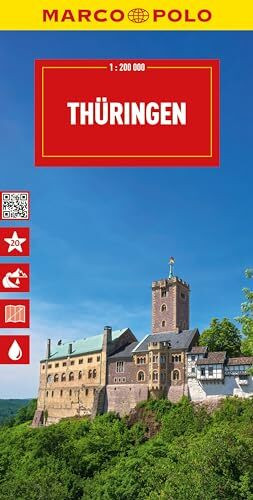 MARCO POLO Reisekarte Deutschland 07 Thüringen 1:200.000: Straßenkarte und Autokarte mit sehen...