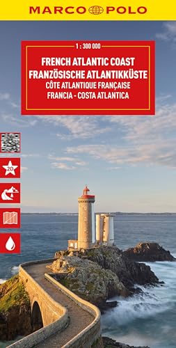 MARCO POLO Reisekarte Französische Atlantikküste 1:300.000: Dordogne, Aquitaine, Gascogne, Bordeaux, Biarritz, Toulouse, La Rochelle - Straßenkarte ... Highlights und digitaler Erweiterung von MARCO POLO ein Imprint von MAIRDUMONT
