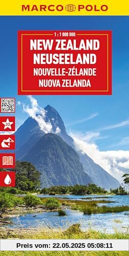MARCO POLO Reisekarte Neuseeland 1:1 Mio.: 1:1000000
