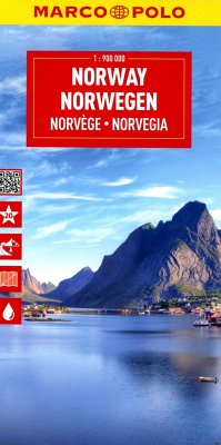 MARCO POLO Reisekarte Norwegen 1:900.000 von Mairdumont