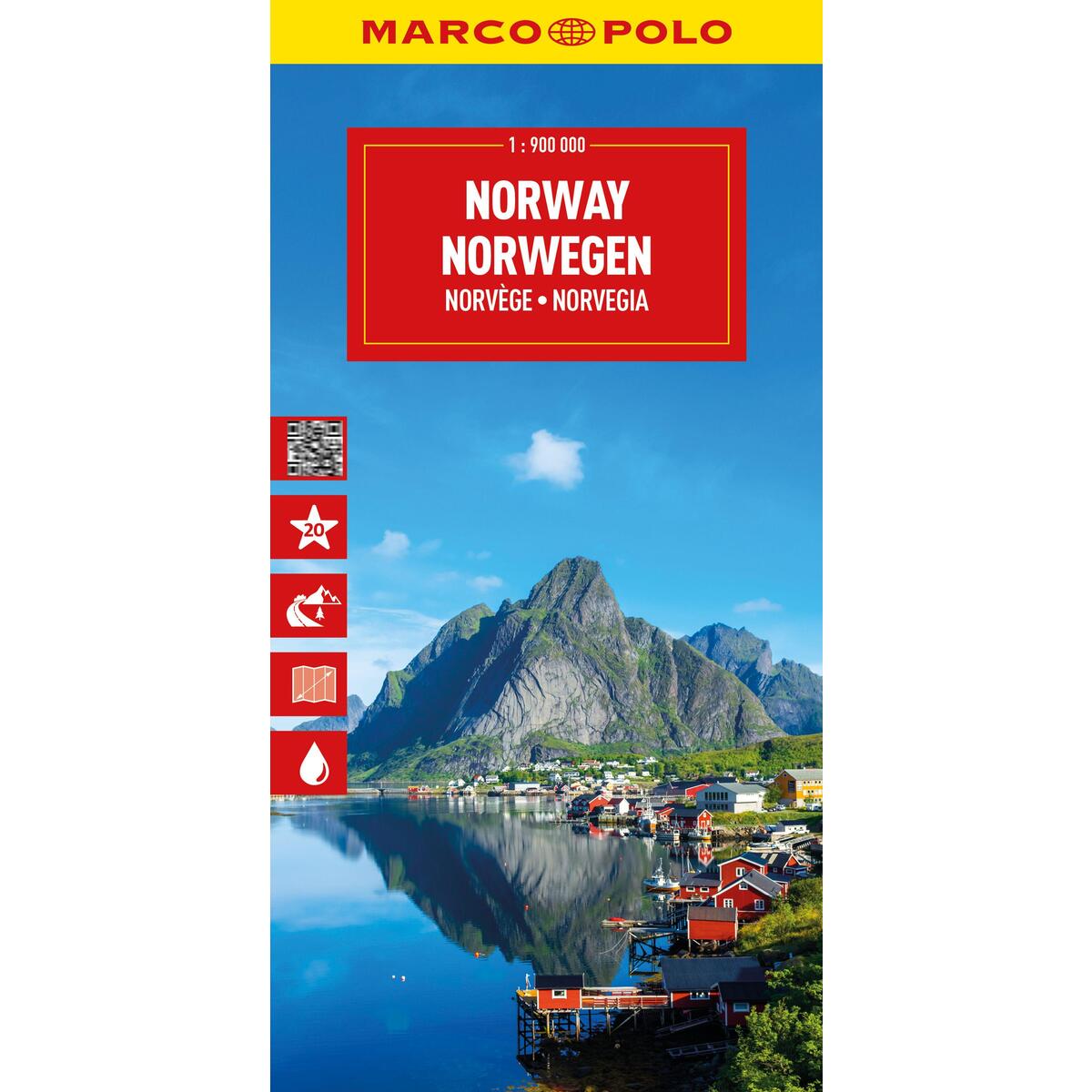 MARCO POLO Reisekarte Norwegen 1:900.000 von Mairdumont