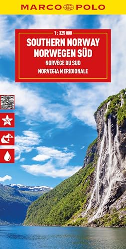 MARCO POLO Reisekarte Norwegen Süd 1:325.000: Straßenkarte und Autokarte mit sehenswerten Strecken, Highlights und digitaler Erweiterung (Marco Polo Wegenkaart) von MARCO POLO ein Imprint von MAIRDUMONT