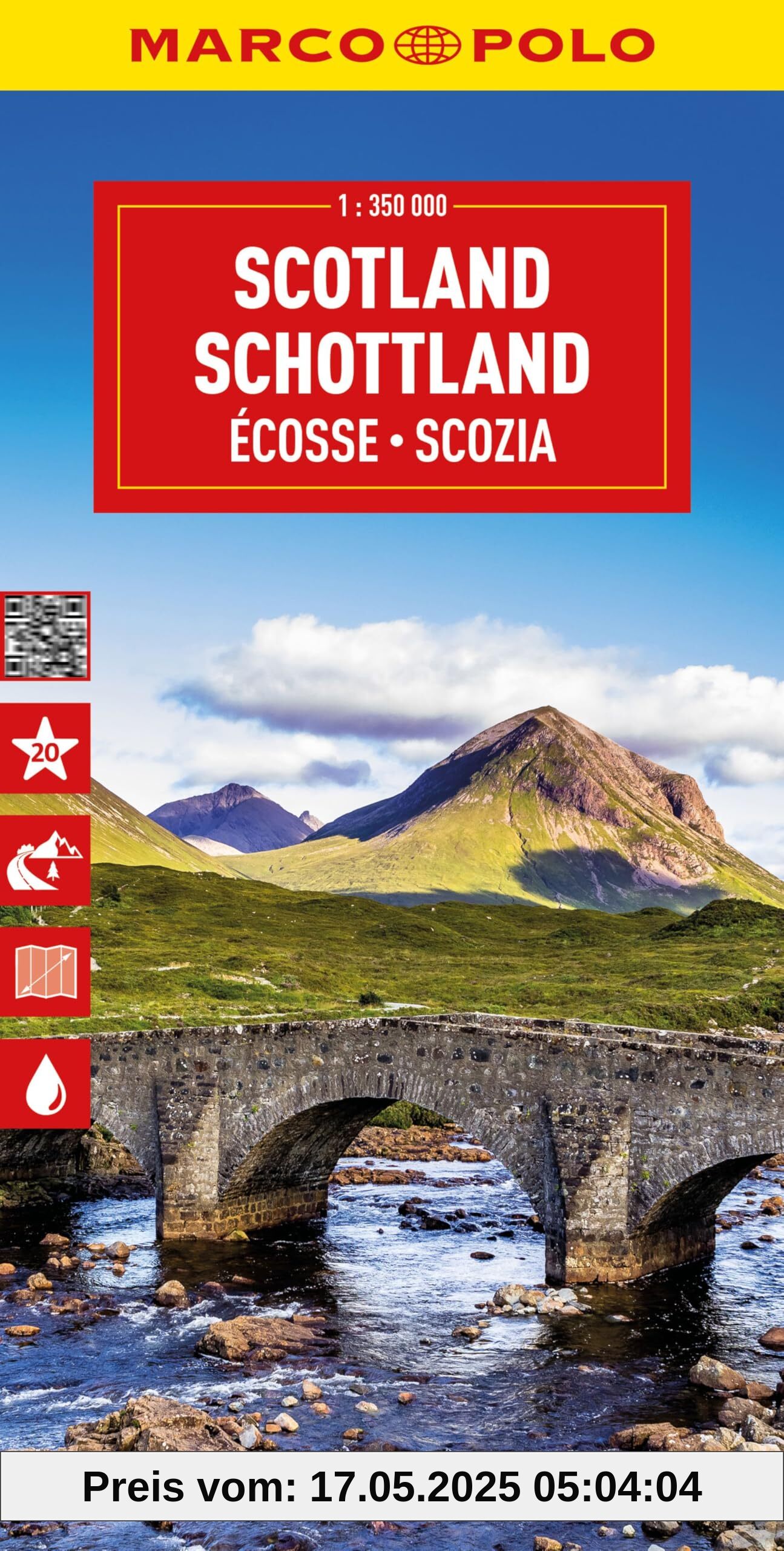 MARCO POLO Reisekarte Schottland 1:350.000: Also includes Faroe Islands (Marco Polo Maps)