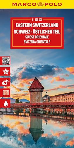 MARCO POLO Reisekarte Schweiz 02 Östlicher Teil 1:225.000: Zentralschweiz - Straßenkarte und Autokarte mit sehenswerten Strecken, Highlights und digitaler Erweiterung von MARCO POLO ein Imprint von MAIRDUMONT