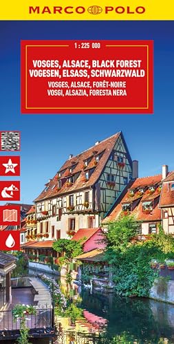 MARCO POLO Reisekarte Vogesen, Elsass, Schwarzwald 1:225.000 MARCO POLO Reisekarte Vogesen, Elsass, Schwarzwald 1:225.000