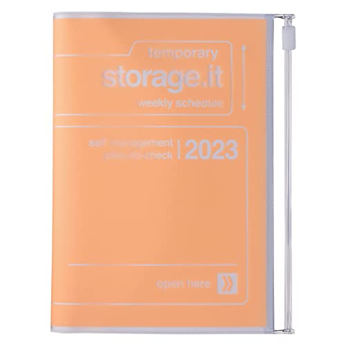 MARK'S 2022/2023 Taschenkalender A6 vertikal, Storage it, Orange: Von September 2022 bis Dezember 2023 von Mark's Europe