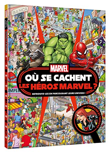 MARVEL - Où se cachent les héros Marvel ? - Cherche et trouve: Retrouve-les en parcourant leurs univers ! von DISNEY HACHETTE