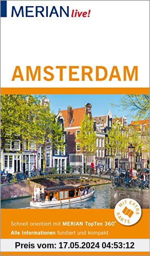 MERIAN live! Reiseführer Amsterdam: Mit Extra-Karte zum Herausnehmen