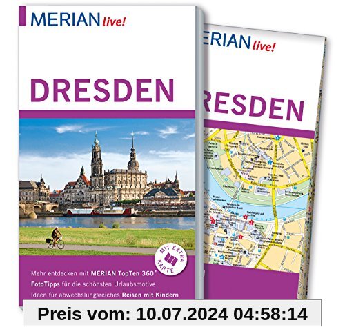 MERIAN live! Reiseführer Dresden: Mit Extra-Karte zum Herausnehmen