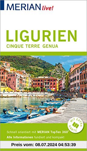 MERIAN live! Reiseführer Ligurien, Cinque Terre, Genua: Mit Extra-Karte zum Herausnehmen