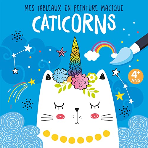 MES TABLEAUX EN PEINTURE MAGIQUE - CATICORNS: Avec 1 pinceau von 1 2 3 SOLEIL