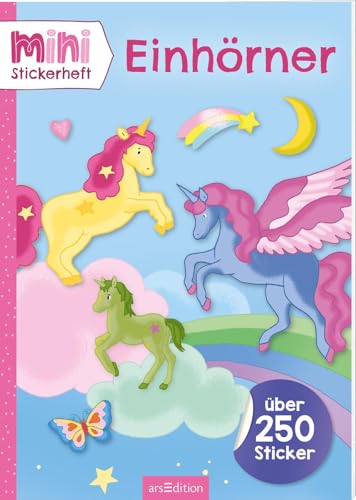 MINI-Stickerheft – Einhörner: Über 250 Sticker | Im praktischen Mitnahmeformat