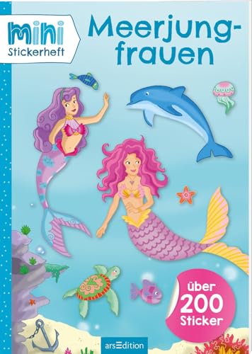 MINI-Stickerheft – Meerjungfrauen: Über 200 Sticker | Im praktischen Mitnahmeformat