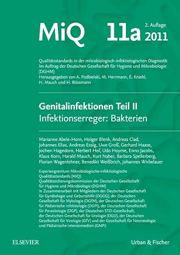 MIQ 11a: Genitalinfektionen, Teil II Infektionserreger: Bakterien: Qualitätsstandards in der mikrobiologisch-infektiologischen Diagnostik MIQ 11a: Genitalinfektionen, Teil II Infektionserreger: Bakterien: Qualitätsstandards in der mikrobiologisch-infektiologischen Diagnostik