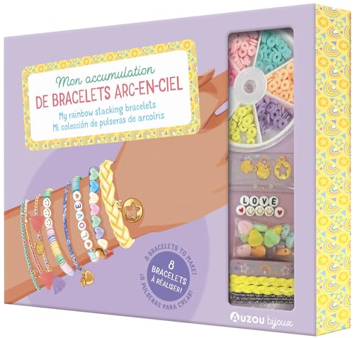 MA BOÎTE À BIJOUX - MON ACCUMULATION DE BRACELETS ARC-EN-CIEL