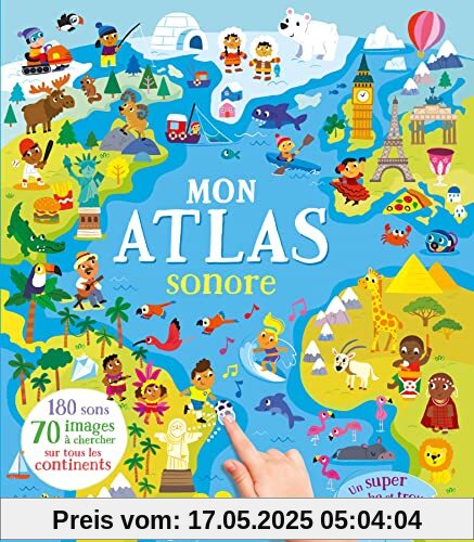 MON ATLAS SONORE - CHERCHE ET TROUVE 180 SONS: Un super cherche et trouve sonore !