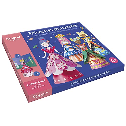MON COFFRET D'ARTISTE - PRINCESSES ENCHANTÉES EN PAPER ART von AUZOU