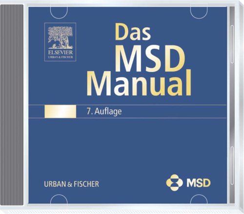 MSD Manual auf CD-ROM: Version 7.0 von Urban & Fischer Verlag/Elsevier GmbH