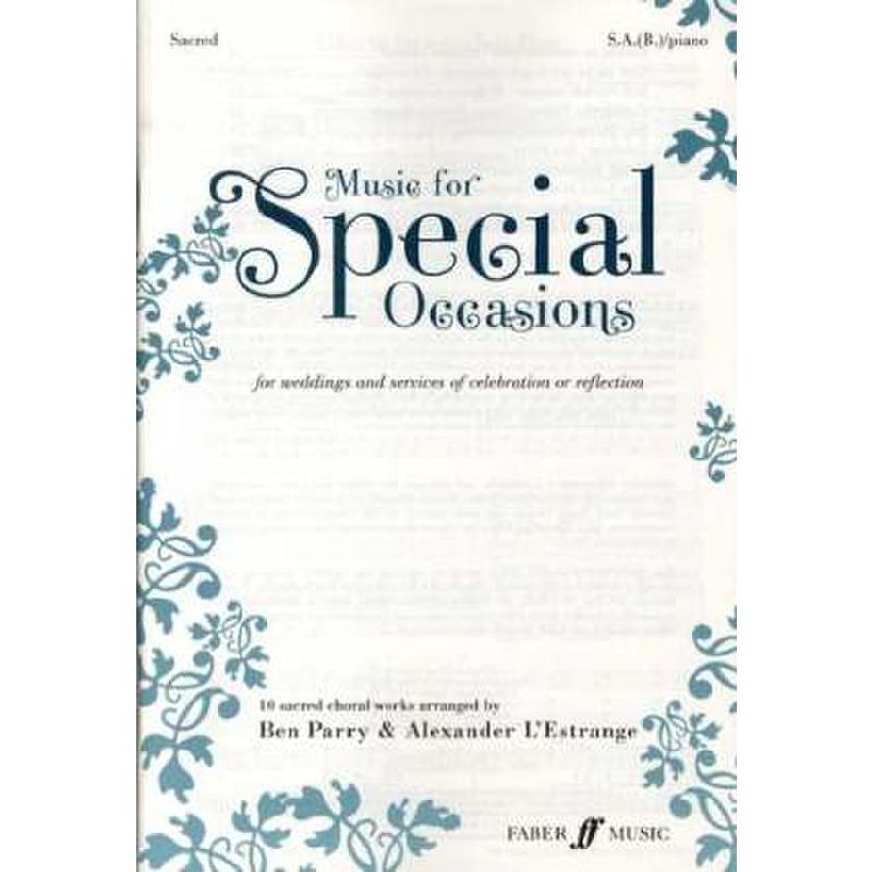 Music for special occasions (sacred)