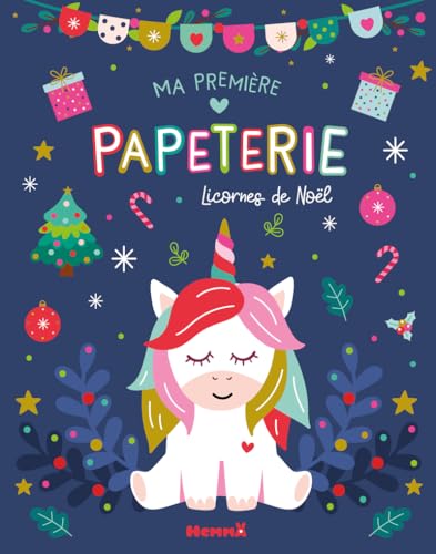 Ma première papeterie - Licornes de Noël: Avec des coloriages, du papier à dessin, un crayon, des décos de Noël, des marque-pages, une boîte, des ... à décorer, des cocottes et coeurs à plier Ma première papeterie - Licornes de Noël: Avec des coloriages, du papier à dessin, un crayon, des décos de Noël, des marque-pages, une boîte, des ... à décorer, des cocottes et coeurs à plier von HEMMA