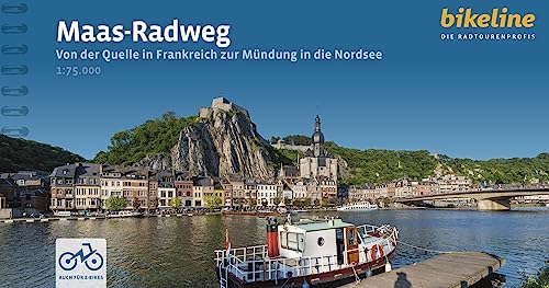 Maas-Radweg: Von der Quelle in Frankreich zur Mündung in die Nordsee, 1:75.000, 1.080 km, GPS-Tracks Download, LiveUpdate (Bikeline Radtourenbücher)