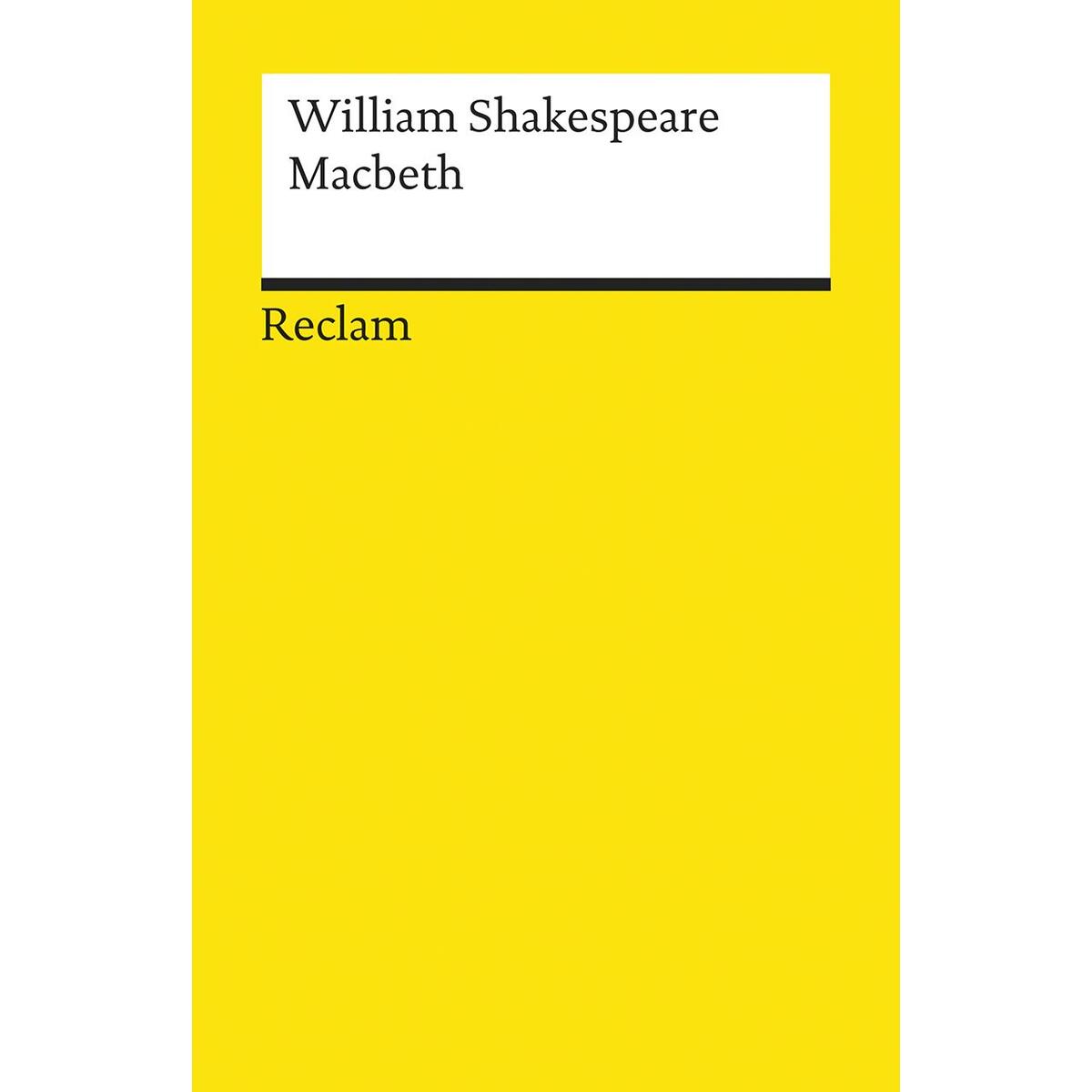 Macbeth Macbeth von Reclam Philipp Jun.