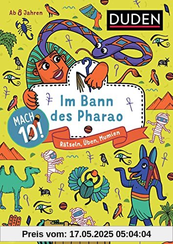 Mach 10! Im Bann des Pharao - ab 8 Jahren: Rätseln, Üben, Mumien