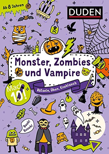 Mach 10! Monster, Zombies und Vampire - Ab 8 Jahren: Rätseln, Üben, Knobeln
