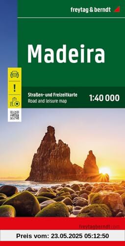 Madeira, Straßen- und Freizeitkarte 1:40.000, freytag & berndt: Inklusive Infoguide mit Ausflugszielen (freytag & berndt Auto + Freizeitkarten)