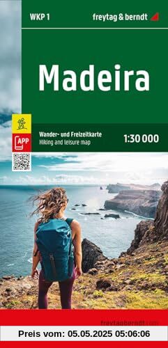 Madeira, Wander- und Freizeitkarte 1:30.000, freytag & berndt: GPX Tracks, wasserfest und reißfest (freytag & berndt Wander-Rad-Freizeitkarten, Band 1)