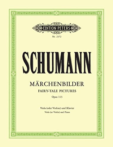 Märchenbilder op.113, Violine und Klavier: Vier Stücke. (Hermann) (Edition Peters)