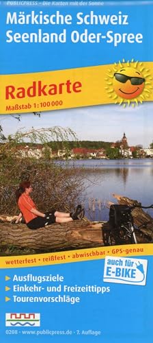 Märkische Schweiz, Seengebiet Oder-Spree: Radkarte mit Ausflugszielen, Einkehr- & Freizeittipps, wetterfest, reissfest, abwischbar, GPS-genau. 1:100000 (Radkarte: RK)